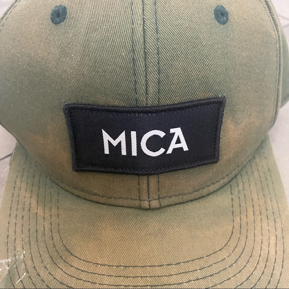 Pukka brand mica green bleached dyed trucker hat - Picture 6 of 6